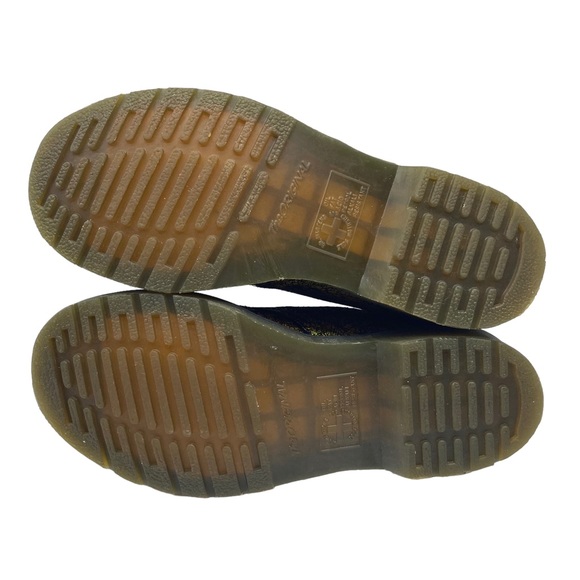 Dr. Martens Oxford 1461 Metallic Leather Gold Iridescent Gold Crackle Size 6 - Picture 9 of 11